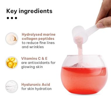 HK Vitals: Skin Radiance Collagen Powder, Marine Collagen (Mixed Fruit, 200 g)