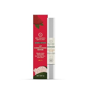 Juicy Chemistry: Lip Serum, 2 ml for Pigmented & Chapped Lips - Certified Natural Lip Conditioning Serum with Glycerine | Finger Lime & Liquorice penetrates the skins deeper layers to regenerate cells, increase suppleness and aid hydration while providing a clear shine.