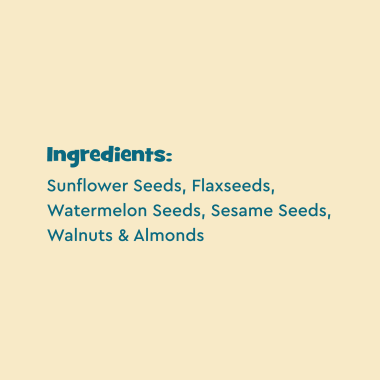 Nourish You: Protein Boost 6 in 1 Super Seed Mix - 100g (Sunflower seeds, chia seeds, flax seeds, sesame seeds, walnuts, and almonds