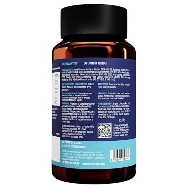HK Vitals: DHT Blocker with Biotin, Stinging Nettle and Soya Protein, Helps Reduce Hair Fall, Stimulates Hair Growth, 60 Tablets