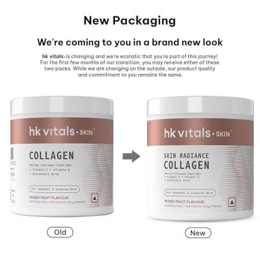 HK Vitals: Skin Radiance Collagen Powder, Marine Collagen (Mixed Fruit, 200 g)
