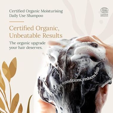 Juicy Chemistry: Moisturising Daily Use Shampoo, 200 ml | For Dry, Frizzy & Unmanageable Hair | Made with Rice Water & Oat Milk | Certified Organic Shampoo for Men & Women | Cruelty Free & Vegan