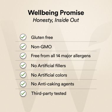 Wellbeing Nutrition: Pure Korean Marine Collagen Supplements for Women & Men | Clinically Proven Type 1 & 3 Hydrolyzed Peptides | For Anti-Aging, Radiant Skin & Hair Growth | Unflavored - 6 Sachets