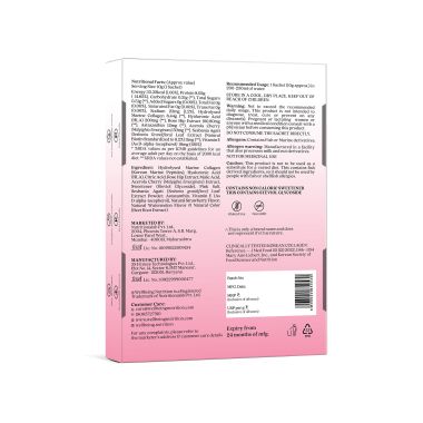 Wellbeing Nutrition: Beauty Korean Marine Collagen | Type 1 & 3 Peptides, Hyaluronic Acid, Astaxanthin, Biotin, Vit C | Hydration, Elasticity, Hair Growth, Anti-aging | Strawberry Watermelon 6 Sachets