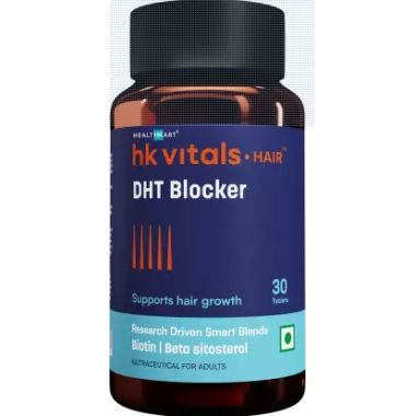 HK Vitals: DHT Blocker with Biotin, Helps Reduce Hair Fall, 30 No