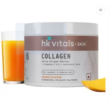 HK Vitals: Skin Radiance Collagen Supplement with Biotin, Mango, 100 g