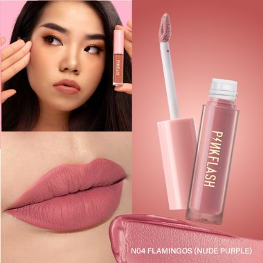 Pinkflash: L01 Melting Matte Lipcream-N04# Flamingos