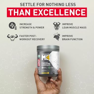 HK Vitals: Creatine Monohydrate CreAMP with CreAbsorb (Citrus Blast, 250g, 62 Servings)
