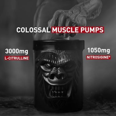 HK Vitals: Pre Workout WrathX PUMP with Nitrosigine & L-Citrulline (Citrus Blast, 300g, 30 Servings)