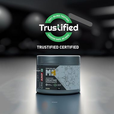 HK Vitals: Creatine Monohydrate CreAMP with CreAbsorb, Trustified Certified (100 g, Unflavoured, 32 Servings)