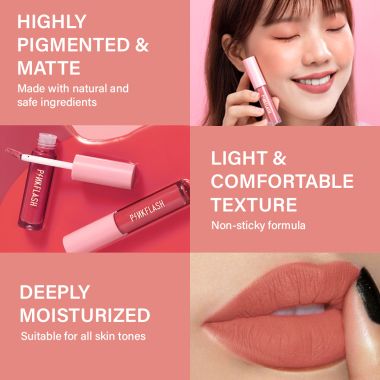 Pinkflash: L01 Melting Matte Lipcream-N01# Canvas