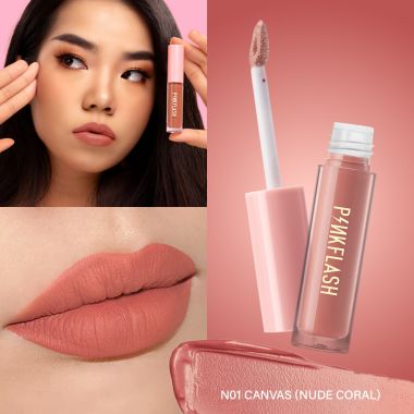 Pinkflash: L01 Melting Matte Lipcream-N01# Canvas