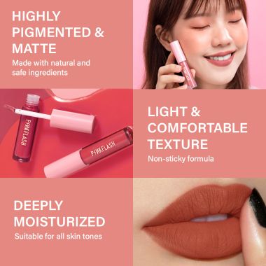 Pinkflash: L01 Melting Matte Lipcream-O02# Oops!