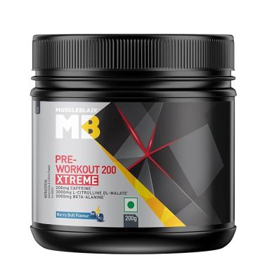 HK Vitals: Pre Workout 200 Xtreme, 200mg Caffeine, 200mg Theanine, 2000mg...