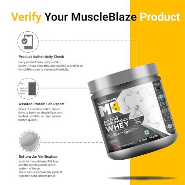HK Vitals: Biozyme Performance Whey Protein | Clinically Tested 50% Higher Protein Absorption | Informed Choice UK, Labdoor USA Certified & US Patent Filed EAF® (Rich Chocolate, 500 g / 1.1 lb)