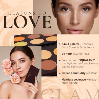 Colorbar: 24Hrs Wear Concealer Palette - Light Medium