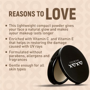 Colorbar: Xoxo Everlasting Finish Compact Powder - Vanilla 001