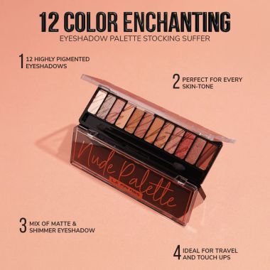 L.A. Colors: L.A. Colors 12 Color Enchanting Eyeshadow Palette Stocking Suffer