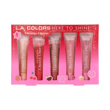 L.A. Colors: L.A. Colors 5 Pcs Here to Shine Lip Oil Set - Here to Shine