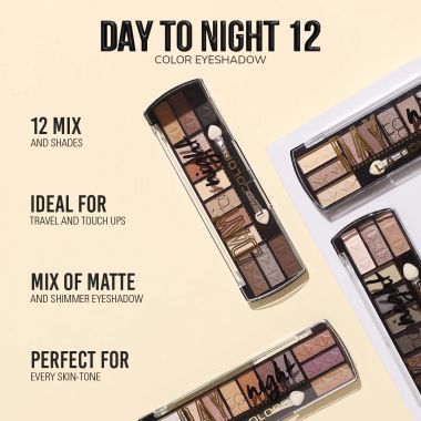 L.A. Colors: L.A. Colors Day to Night 12 Color Eyeshadow
