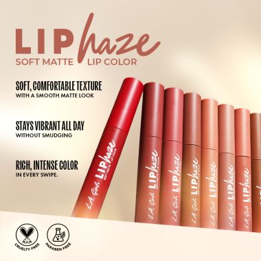 L.A.Girl: LIP HAZE BLURRING SOFT MATTE LIP COLOR-FLIRTY