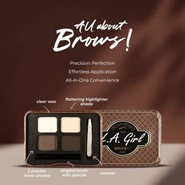 L.A.Girl: Inspiring eyebrow tin Dark