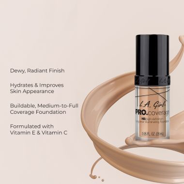 L.A.Girl: Pro coverage Hd Foundation Natural