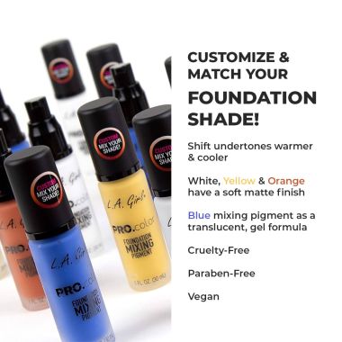 L.A.Girl: Pro Color & Pro Matte Foundation - Yellow