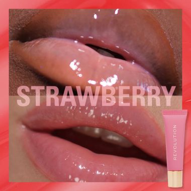 Makeup Revolution: Juicy Peptide Lip Balm Pink Strawberry