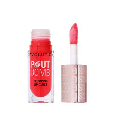 Makeup Revolution: Pout Bomb Plumping Gloss Cherry Sheer Red