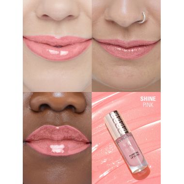Makeup Revolution: Pout Bomb Shimmer Gloss Shine Pink