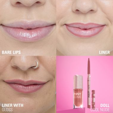 Makeup Revolution: Pout Bomb Plumping Lip Liner Doll Cool Nude