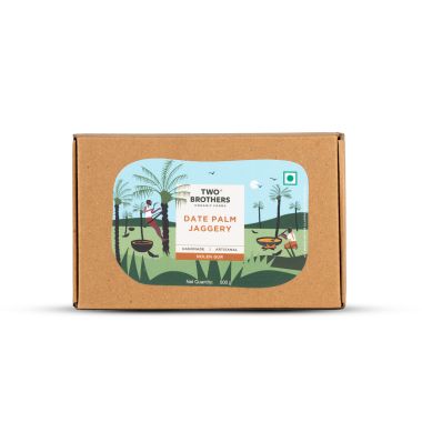 Two Brothers Organic Farms: Date Palm Jaggery Solid 500 gm