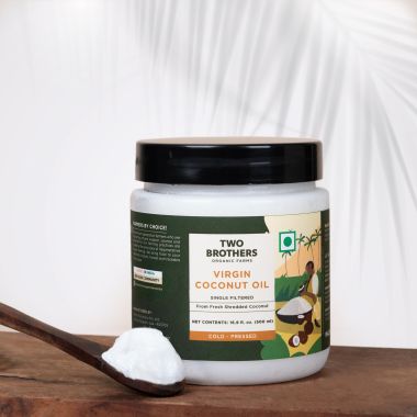 Two Brothers Organic Farms: Cold-Pressed Coconut Oil 400ml