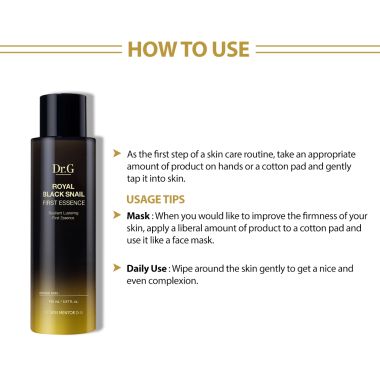 DR.G: Royal Black Snail First Essence 65ml