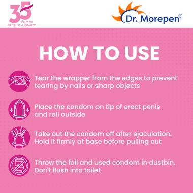 Dr. Morepen: Exygra Longest Dotted Condom 10s - Pack of 2
