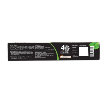 Dr. Morepen: Charcoal Toothpaste with Bamboo Toothbrush - 100gm pack of 2