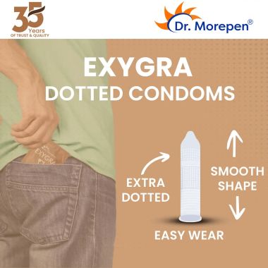 Dr. Morepen: Exygra Chocolate Flavoured Condom - Pack of 10