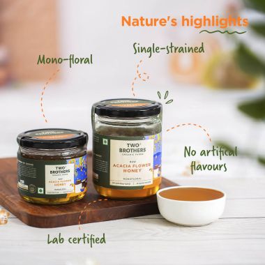 Two Brothers Organic Farms: Acacia Apiary Honey (350g)