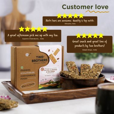 Two Brothers Organic Farms: NutriBars (9 Energy Bars, 300G)