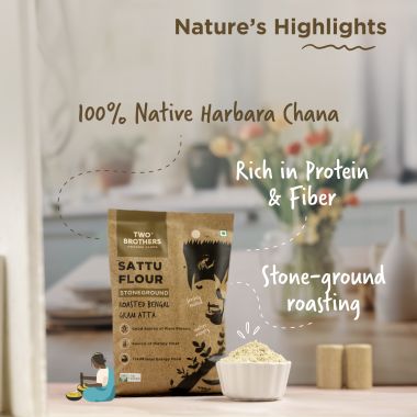 Two Brothers Organic Farms: Sattu Atta (1 kg)