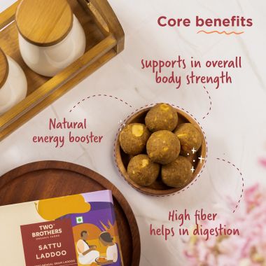 Two Brothers Organic Farms: Sattu Laddoo (175 g)
