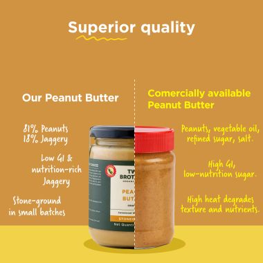 Two Brothers Organic Farms: Peanut Butter Crunchy (500 grams)