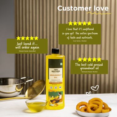 Two Brothers Organic Farms: Groundnut Oil 1 Litre