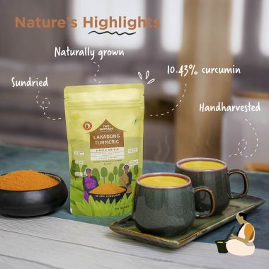 Two Brothers Organic Farms: Lakadong Turmeric Powder (150g)