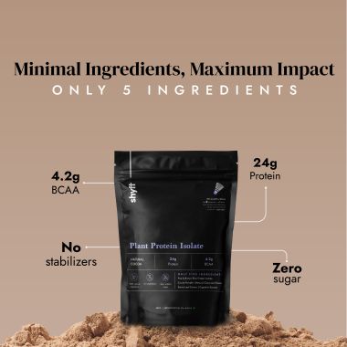 shyft: Plant Protein Isolate - Natural Cocoa - 500 gms