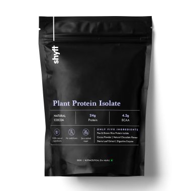 shyft: Plant Protein Isolate - Natural Cocoa - 500 gms