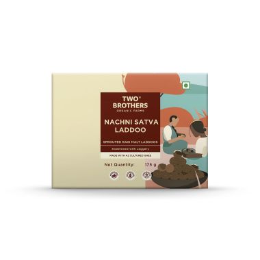 Two Brothers Organic Farms: Hand-Rolled Nachni Satva Laddoos - 175gm