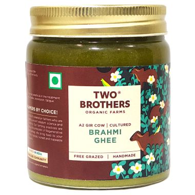 Two Brothers Organic Farms: A2 Gir Cow Ghee (Brahmi) 250Ml