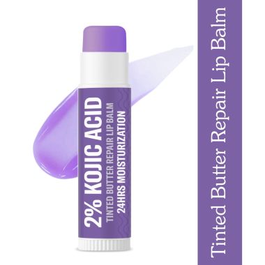 Bake Cosmetics: 2% Kojic Acid Tinted Butter Lip Brightening Balm with 1% Alpha Arbutin & Glycolic Acid 24 Hours Moisturization For Dark, Pigmented, Dry, Flaky Lips | De-Tan Lip Balm